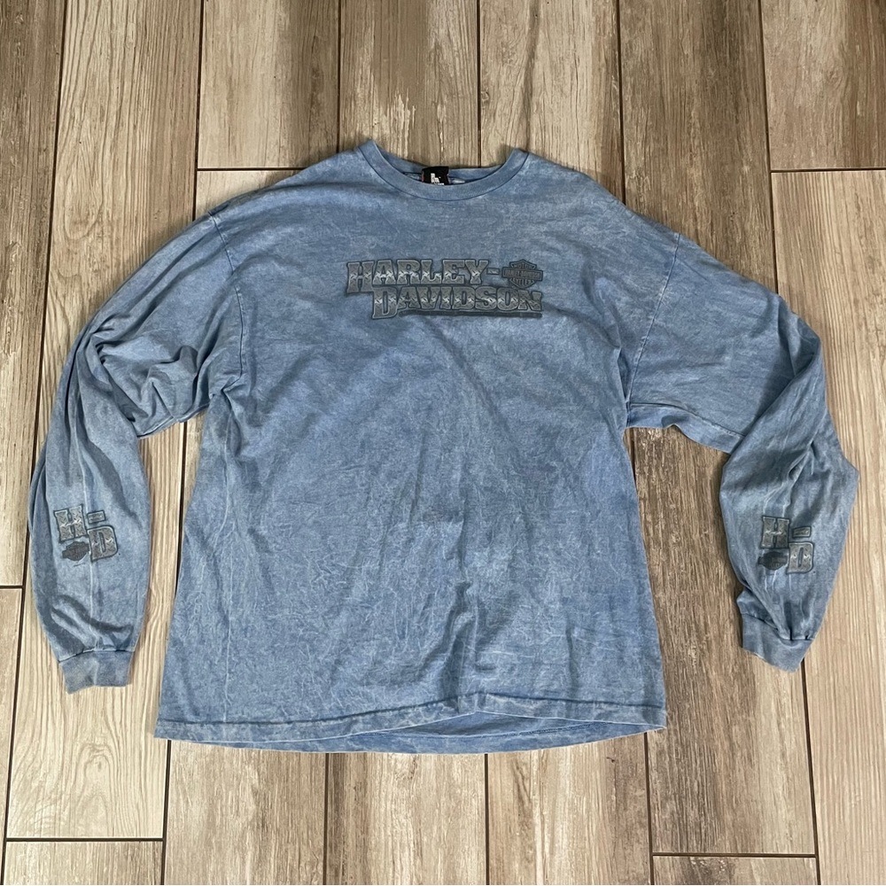 Y2K Harley Davidson Tee Long Sleeve Harrisburg